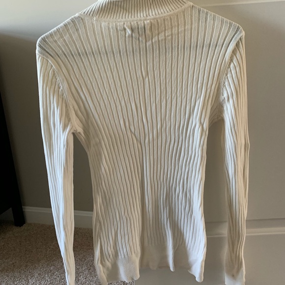 Croft & Barrow Creamy Ribbed Turtleneck - Picture 2 of 7
